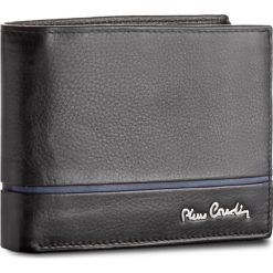 Portfele męskie: Duży Portfel Męski PIERRE CARDIN – TILAK15 331A Nero/Blue
