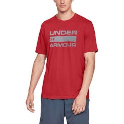 Under Armour Team Issue Wordmark Koszulka Czerwony. Czerwone podkoszulki męskie xl, z nadrukiem, z bawełny. Za 128,95 zł.