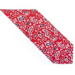 Czerwony krawat w paisley D195. Czerwone krawaty męskie Modini Moda Męska, na co dzień, bez wzorów, z tkaniny, casualowe. W wyprzedaży za 49,50 zł.