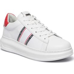 Sneakersy KARL LAGERFELD - KL52525 White Lthr. Białe sneakersy męskie KARL LAGERFELD, na co dzień, bez wzorów, ze skóry ekologicznej, eleganckie, bez zapięcia. Za 849,00 zł.