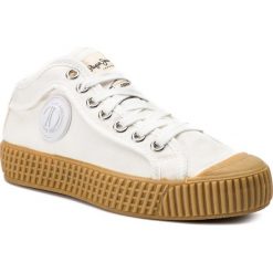 Trampki PEPE JEANS - In-G Hi Girls PGS30403 Off White 803. Białe półbuty dziewczęce Pepe Jeans, na sznurówki. Za 299,00 zł.