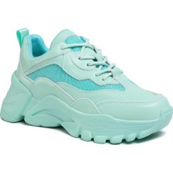 Sneakersy TOGOSHI - TG-19-04-000179 615. Zielone półbuty damskie Togoshi, bez wzorów, ze skóry ekologicznej, bez obcasa, na płaskiej podeszwie, bez zapięcia. W wyprzedaży za 339,00 zł.