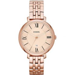 Fossil JACQUELINE Zegarek rosegoldcoloured. Różowe zegarki damskie marki Fossil, szklane. W wyprzedaży za 431,20 zł.