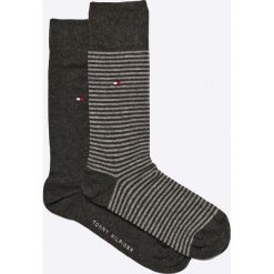 Tommy Hilfiger - Skarpety (2-pack). Szare skarpetki męskie TOMMY HILFIGER, bez wzorów, z elastanu. W wyprzedaży za 39,90 zł.