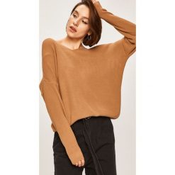 Answear - Sweter. Brązowe swetry damskie ANSWEAR, s, bez wzorów, z dzianiny, bez rękawów, bez kaptura. W wyprzedaży za 79,90 zł.