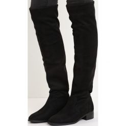 Buty zimowe damskie: Czarne Kozaki Deciduous