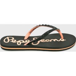 Pepe Jeans - Japonki. Czarne klapki damskie marki Pepe Jeans, z jeansu. Za 99,90 zł.