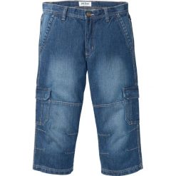Dżinsy 3/4 Regular Fit Straight bonprix niebieski "stone”. Niebieskie jeansy męskie bonprix, m, bez wzorów. Za 99,99 zł.