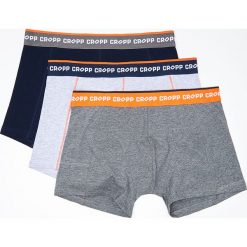 3 pack bokserek - Granatowy. Niebieskie bokserki męskie Cropp, bez wzorów. Za 59,99 zł.