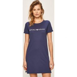 Emporio Armani - Sukienka plażowa. Niebieskie stroje kąpielowe damskie Emporio Armani, s, z nadrukiem, z bawełny. Za 279,90 zł.