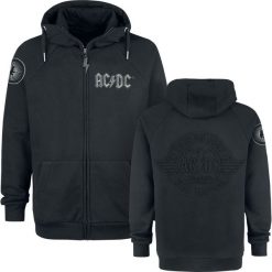 AC/DC EMP Signature Collection Bluza z kapturem rozpinana czarny. Czarne bluzy męskie marki AC/DC, xl, z aplikacjami, z kapturem. Za 264,90 zł.