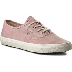 Tenisówki GANT - New Haven 16538407 Seashell Pink G57. Różowe półbuty damskie GANT, na co dzień, bez wzorów, z gumy, bez obcasa, na płaskiej podeszwie, bez zapięcia. W wyprzedaży za 159,00 zł.