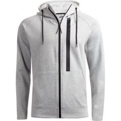 Bluza męska BLM611 - chłodny jasny szary melanż - Outhorn. Szare bluzy męskie Outhorn, na lato, m, bez wzorów, z bawełny, z kapturem, bez rękawów, bez kaptura. W wyprzedaży za 79,99 zł.