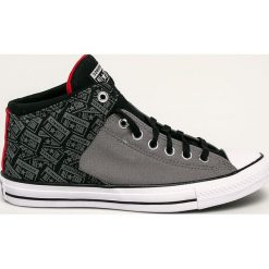 Converse - Trampki. Szare trampki męskie Converse, bez wzorów, z gumy, na sznurówki. W wyprzedaży za 249,90 zł.