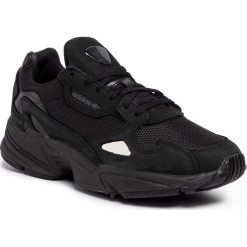 Buty adidas - Falcon W G26880 Cblack/Cblack/Grefiv. Czarne buty sportowe damskie Adidas, bez wzorów, ze skóry ekologicznej, sportowe. W wyprzedaży za 259,00 zł.