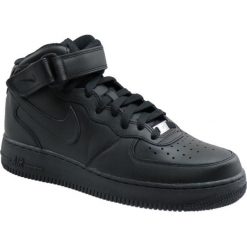 Nike Air Force 1 Mid 07 315123-001 42,5 Czarne. Czarne buty sportowe męskie Nike, ze skóry, bez zapięcia, Nike Air Force. W wyprzedaży za 419,99 zł.