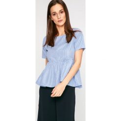 Answear - Top Stripes Vibes. Bluzki damskie ANSWEAR, s, bez wzorów, z poliesteru, z okrągłym kołnierzem. W wyprzedaży za 29,90 zł.