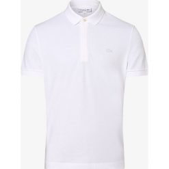 Lacoste - Męska koszulka polo, biały. Białe koszulki męskie Lacoste, s, z aplikacjami, z bawełny, polo, bez rękawów. Za 449,95 zł.