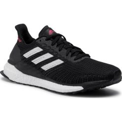 Buty adidas - Solar Boost 19 W FW7820 Core Black/Cloud Black/Signal Pink. Czarne buty sportowe damskie Adidas, bez wzorów, z tworzywa sztucznego, sportowe, do biegania. Za 679,00 zł.