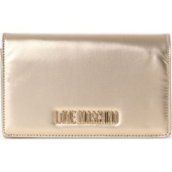 Love Moschino - Torebka damska, złoty. Żółte torebki klasyczne damskie Love Moschino, z napisami, bez dodatków. Za 399,95 zł.