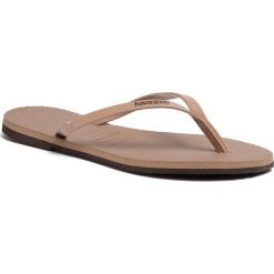Japonki HAVAIANAS - You Met Cf 41351023581 Rose Gold. Brązowe klapki damskie Havaianas, bez wzorów, z tworzywa sztucznego, bez obcasa. Za 109,00 zł.