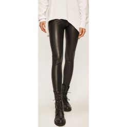Answear - Legginsy. Czarne spodnie damskie ANSWEAR, s, z elastanu. Za 99,90 zł.