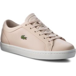Sneakersy LACOSTE - Straightset Lace 317 3 CAW 7-34CAW006015J Lt Pnk. Brązowe sneakersy damskie Lacoste, ze skóry ekologicznej. W wyprzedaży za 339,00 zł.