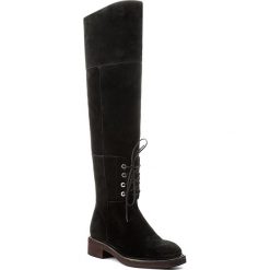 Buty zimowe damskie: Muszkieterki ANN MEX – 8288 01D Czarny
