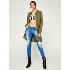 Tunika Lee Elongated Duster L45WCWNX. Zielone bluzki damskie Lee, xs, bez wzorów, z poliesteru, bez kołnierzyka, bez rękawów. W wyprzedaży za 369,00 zł.