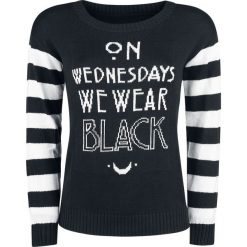 Bluzy damskie: American Horror Story On Wednesdays We Wear Black Bluza czarny/biały