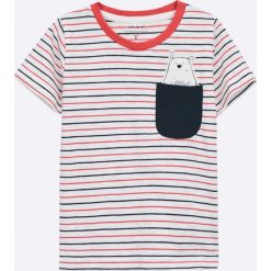 Name it - T-shirt dziecięcy 92-128 cm. Szare t-shirty męskie marki Name it, z bawełny, z okrągłym kołnierzem. W wyprzedaży za 34,90 zł.