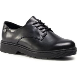Oxfordy REFRESH - 72598 Negro. Czarne półbuty damskie Refresh, na co dzień, bez wzorów, ze skóry ekologicznej, bez obcasa, na obcasie, bez zapięcia. Za 219,00 zł.