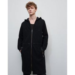 Długa bluza z bawełny organicznej - Czarny. Czarne bluzy męskie Reserved, s, bez wzorów, z bawełny, bez kołnierzyka, z długim rękawem, długie, bez kaptura. Za 159,99 zł.