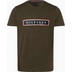 Tommy Hilfiger - T-shirt męski, zielony. Zielone t-shirty męskie TOMMY HILFIGER, m, z nadrukiem, z dżerseju, bez kołnierzyka. Za 129,95 zł.