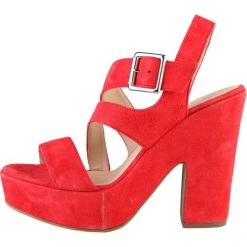 VERSACE 19.69 sandały damskie Olivia czerwone 38. Czerwone sandały damskie Versace 19.69, bez wzorów, bez obcasa, bez zapięcia. Za 269,00 zł.