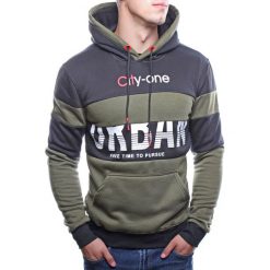 Bluza męska z kapturem zielona Recea. Zielone bluzy męskie Recea, xl, bez wzorów, z bawełny, z kapturem, bez rękawów, z kapturem. Za 67,19 zł.