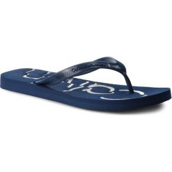 Japonki CALVIN KLEIN JEANS - Dabney S1675 Steel Blue/White. Niebieskie klapki męskie marki Calvin Klein Jeans, bez wzorów, z jeansu. W wyprzedaży za 129,00 zł.