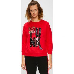 Silvian Heach - Bluza. Szare bluzy z nadrukiem damskie marki Silvian Heach, na co dzień, m, z dzianiny, casualowe, z włoskim kołnierzykiem, z długim rękawem, dopasowane. Za 379,90 zł.