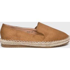 Answear - Espadryle Primavera. Żółte espadryle damskie ANSWEAR, bez wzorów, z materiału, bez obcasa. W wyprzedaży za 49,90 zł.