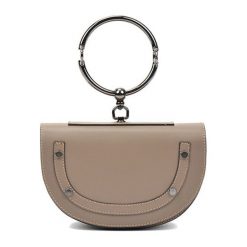 Torebki klasyczne damskie: Skórzana torebka w kolorze fango – (S)15 x (W)23 x (G)5 cm