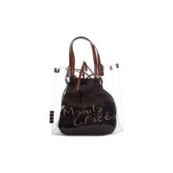 Torby shopper Manila Grace B033EU. Czarne torby damskie na zakupy marki Manila Grace, bez wzorów, bez dodatków. Za 561,00 zł.