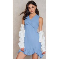 Sukienki: Trendyol Sukienka z falbanami Mavi – Blue