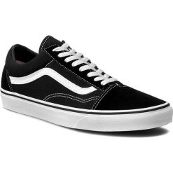 Tenisówki VANS - Old Skool VN000D3HY28 Black/White. Czarne trampki i tenisówki damskie Vans, bez wzorów, ze skóry, bez zapięcia. Za 299,00 zł.