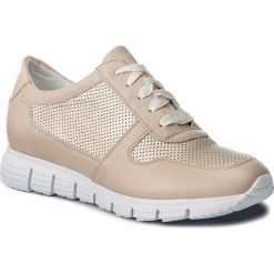Sneakersy GINO ROSSI - Yori DPH854-AC6-0359-0035-0 02/02. Żółte półbuty damskie Gino Rossi, na co dzień, bez wzorów, ze skóry, bez obcasa, na płaskiej podeszwie, bez zapięcia. W wyprzedaży za 249,00 zł.