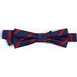 Finshley & Harding London - Muszka męska z jedwabiu, niebieski. Niebieskie muszki męskie Finshley & Harding London, w paski, z jedwabiu. Za 99,95 zł.
