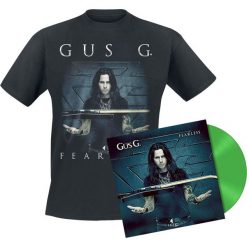 Gus G. Fearless LP + T-Shirt zielony. Zielone t-shirty męskie marki Gus G., l, z bawełny. Za 129,90 zł.