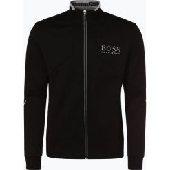 BOSS Athleisure - Męska bluza rozpinana – Skaz, czarny. Czarne bluzy męskie BOSS Athleisure, m, w paski, bez kołnierzyka, bez rękawów, bez kaptura. Za 799,95 zł.