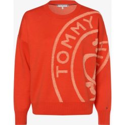 Tommy Hilfiger - Sweter damski – Bobee Stamp, czerwony. Czerwone swetry damskie TOMMY HILFIGER, xl, bez wzorów, bez rękawów, bez kaptura. Za 599,95 zł.