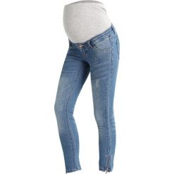 Jeansy damskie: MAMALICIOUS MLRIGA 7/8 ZIP Jeans Skinny Fit light blue denim
