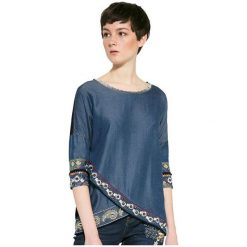 Desigual Ts Exotic Jasper 17Wwtkp9 5008 Damska Bluzka (Rozmiar L). Szare bluzki damskie marki Desigual, l, bez wzorów, eleganckie, bez kołnierzyka, bez rękawów. W wyprzedaży za 185,00 zł.